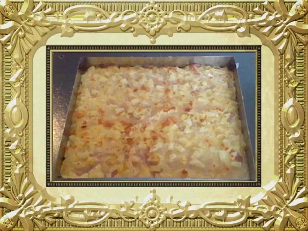 ПЛАМЕННЫЙ ТОРТ С АНАНАСОМ & ВЕТЧИНА