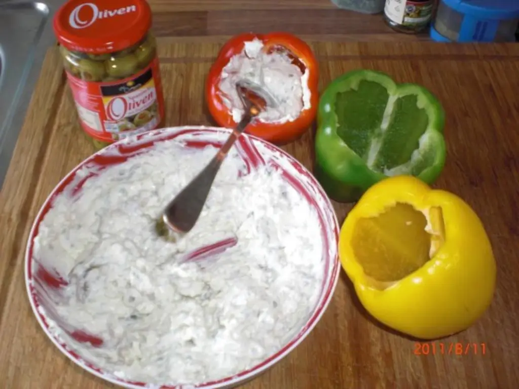 Закуски с фаршированным перцем