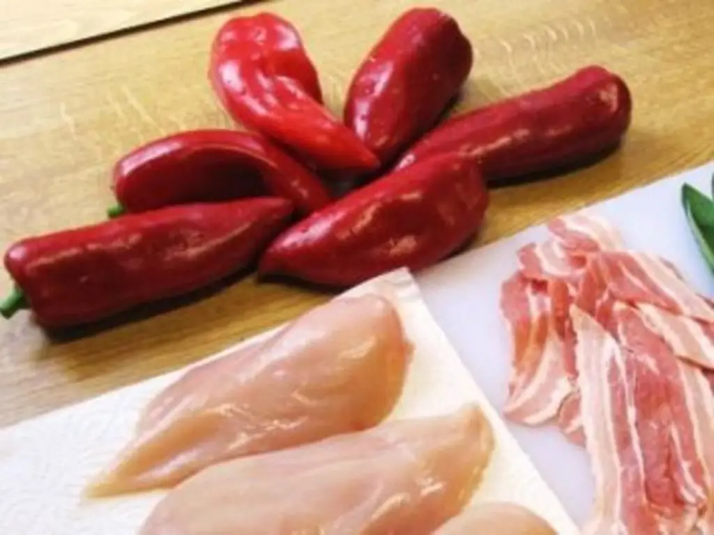 Жареный красный перец