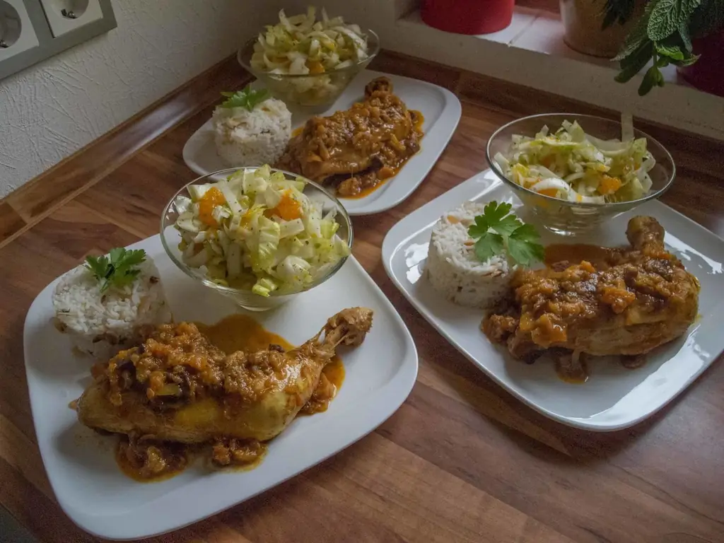 Куриные ножки по-индийски