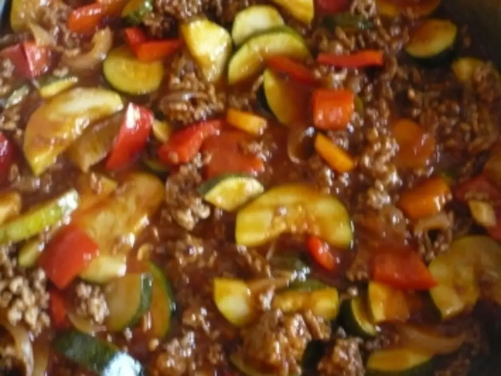 Сковорода с цуккини вкусная и острая