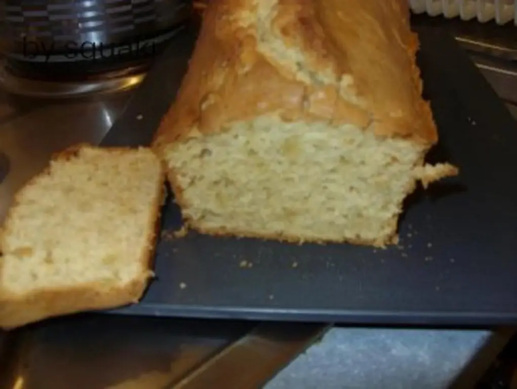 Торт яблочный с маслом и сахаром
