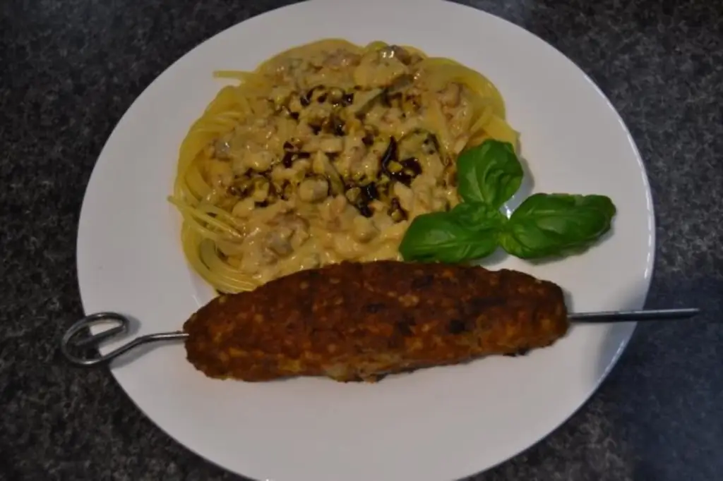 Шашлычки из фарша с булгуром