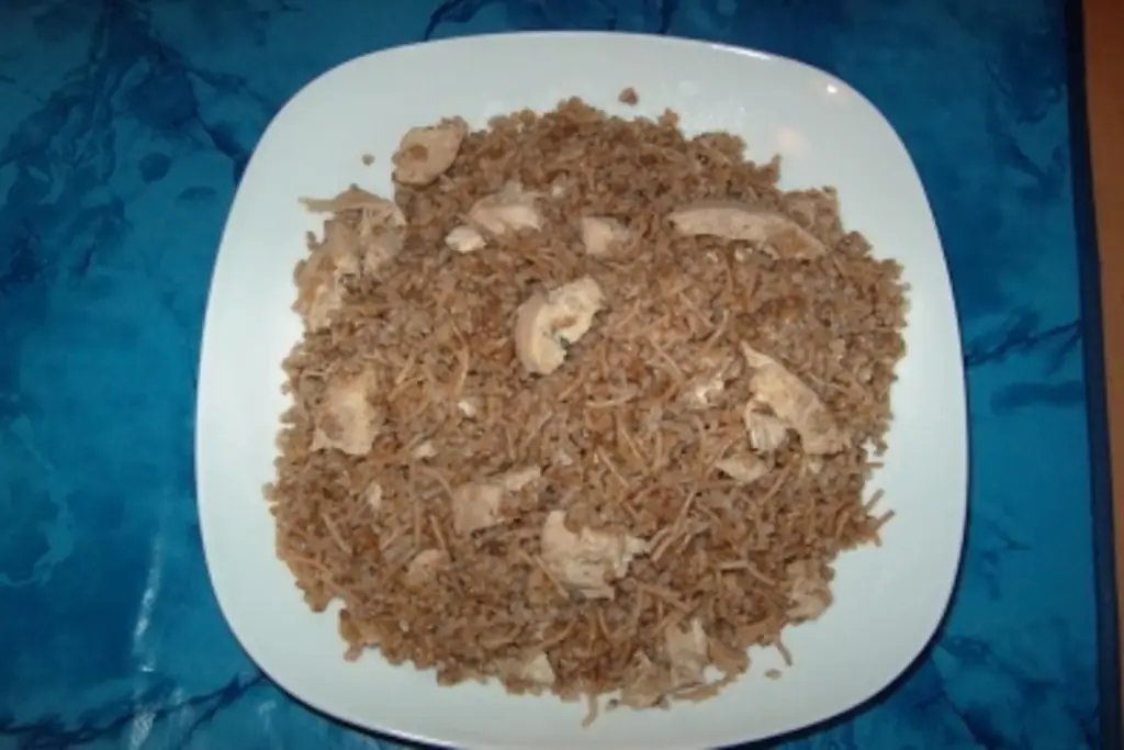 Бургуль с курицей