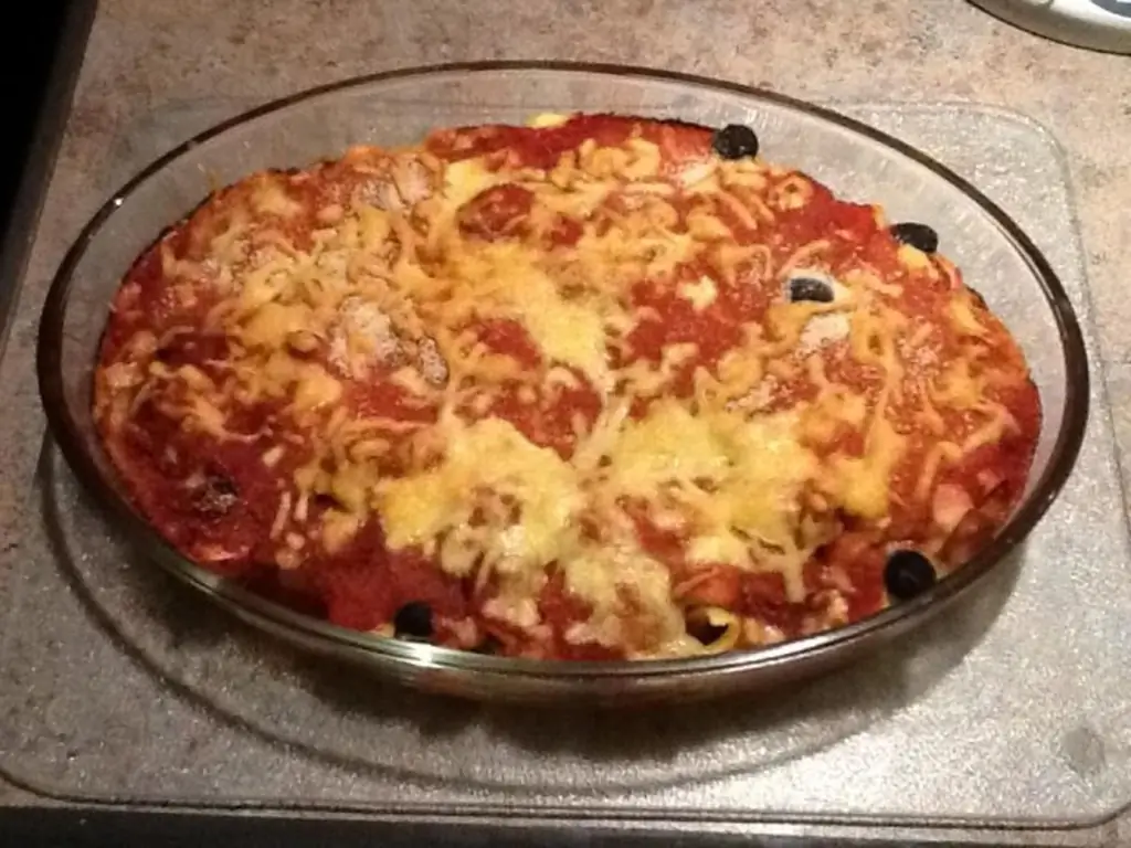 Maultaschen запеканка с кнедликами и томатной пассатой