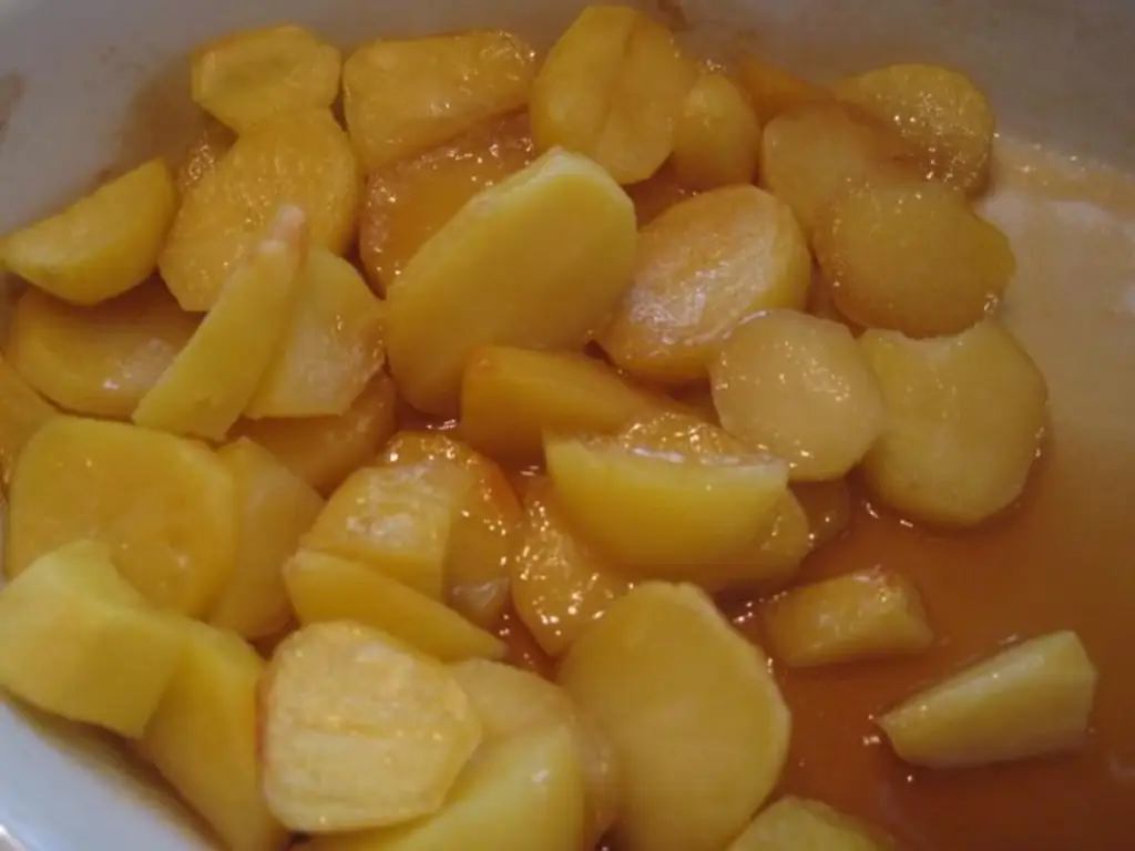 Сладкий картофель в глазури