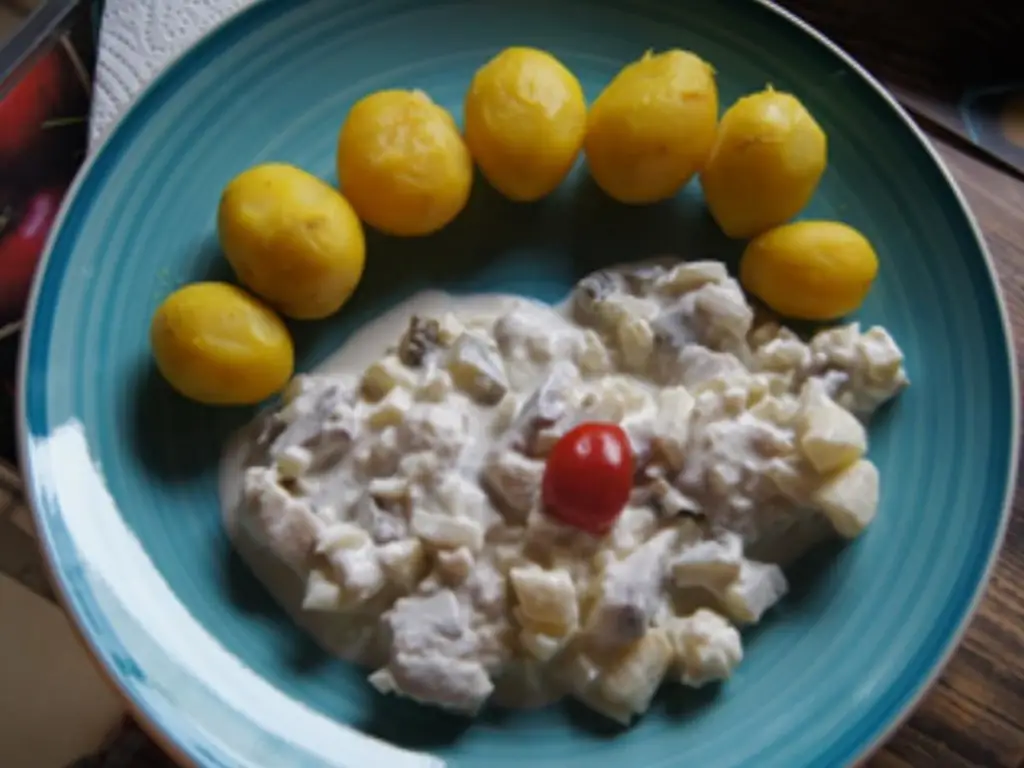 Matjestopf с отварным картофелем