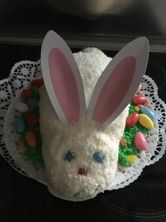 Пасхальный кролик с начинкой из творога