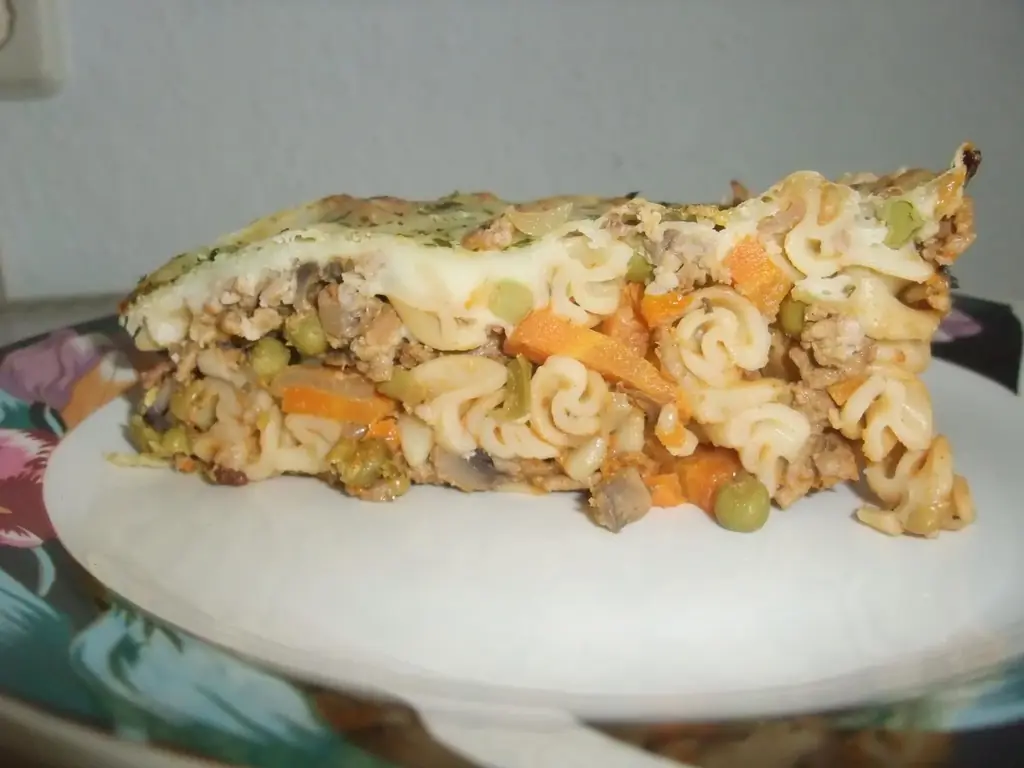 Овощной фарш с гребешком