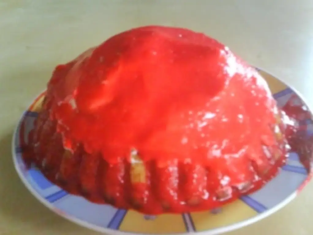 Торт "Купол" с тестом и яйцами
