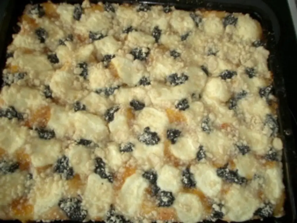 Kleckselkuchen легко хватает на один поднос