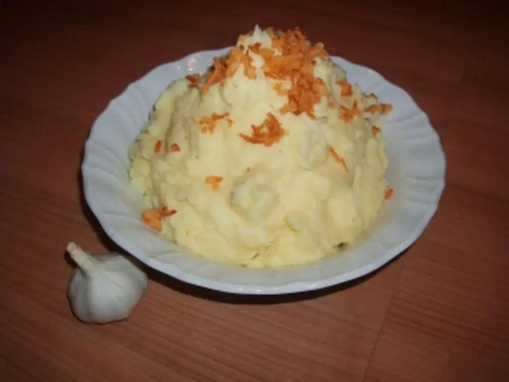 Пюре с чесноком