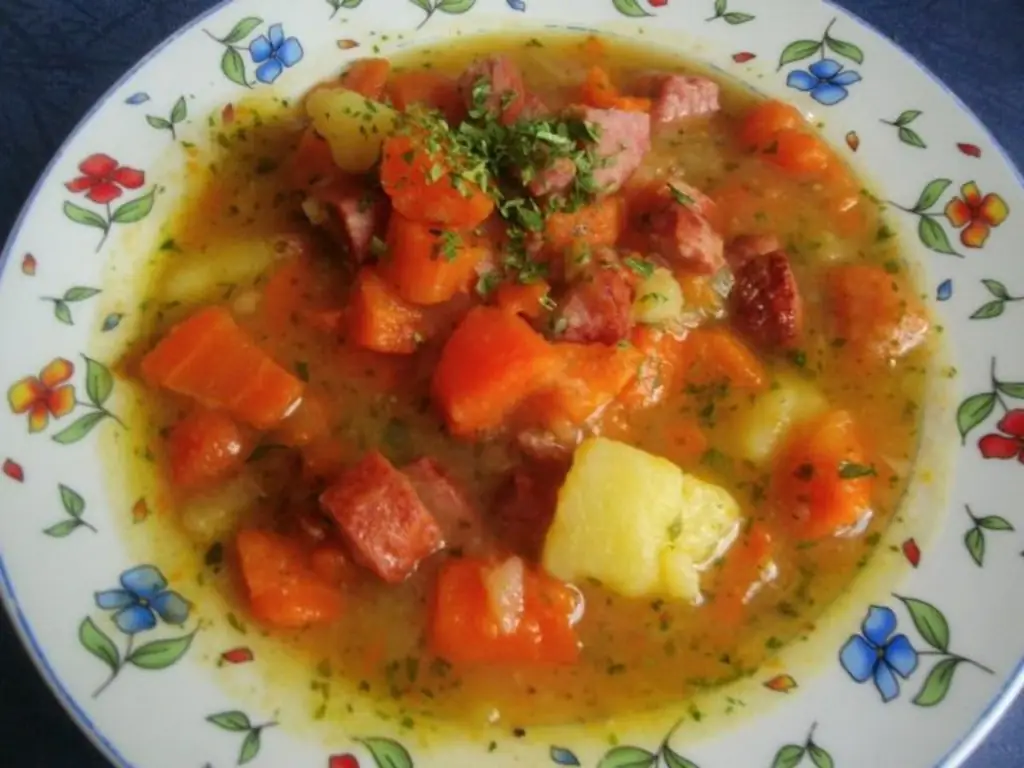 Морковное рагу с Касселером