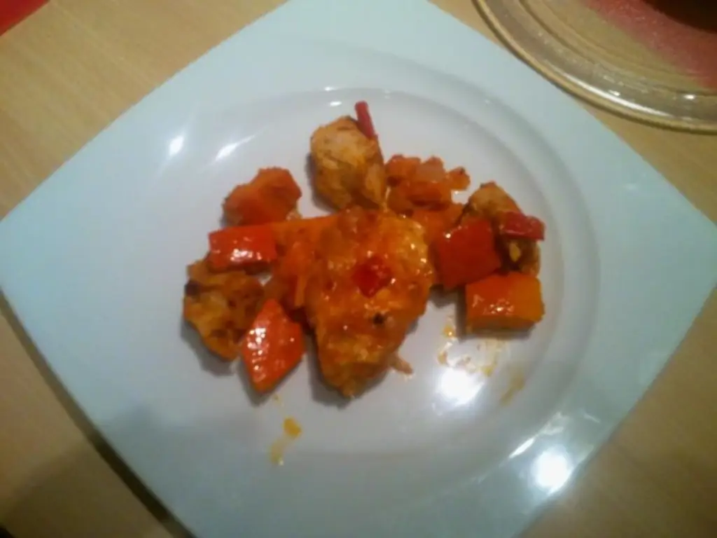 Пряный картофель с тыквой