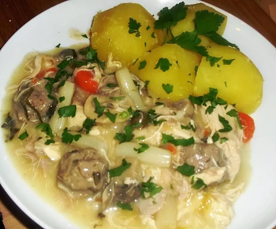 Куриное фрикасе по-берлински