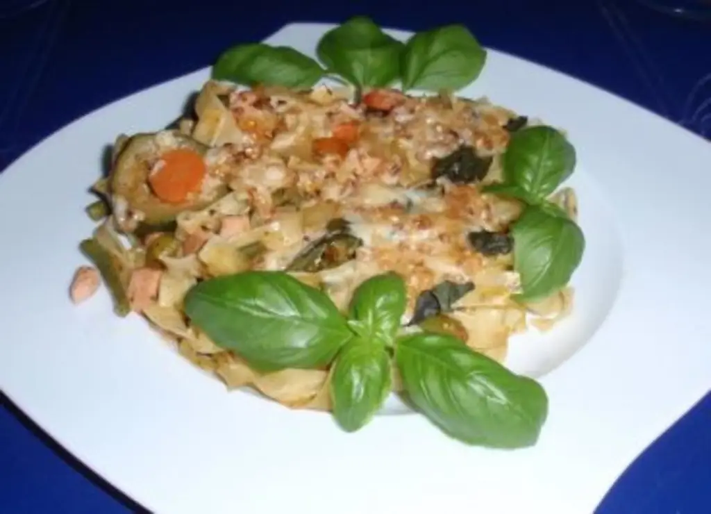 Итальянская запеканка из макарон с сыром