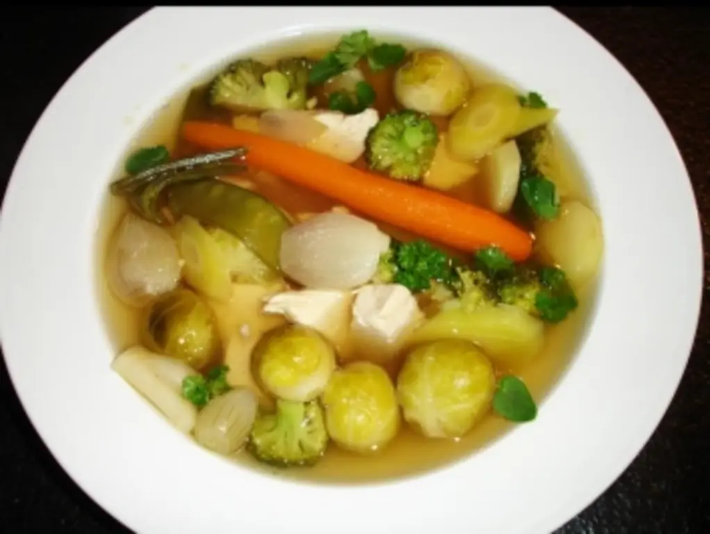Курица тушеная с овощами