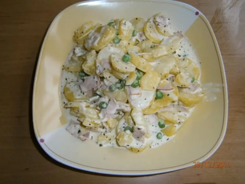 Вкусный картофель со сливками