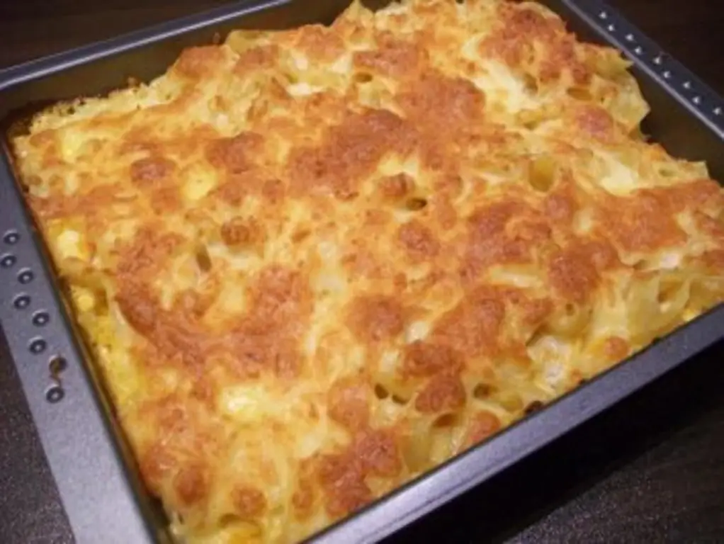 Запеканка из макарон в кратчайшие сроки