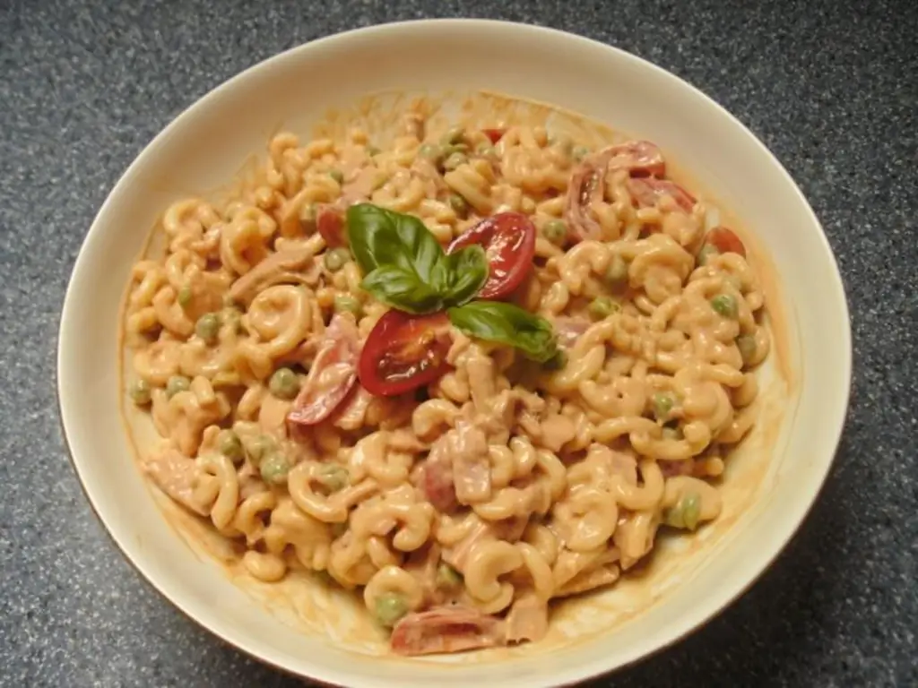 Салат с макаронами остатки кухни