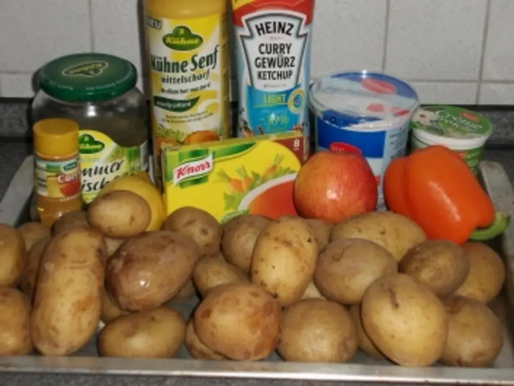 Нежирный картофельный салат