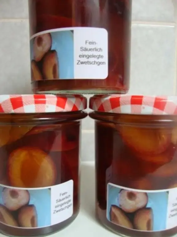 Сливы маринованные с тонкой кислинкой