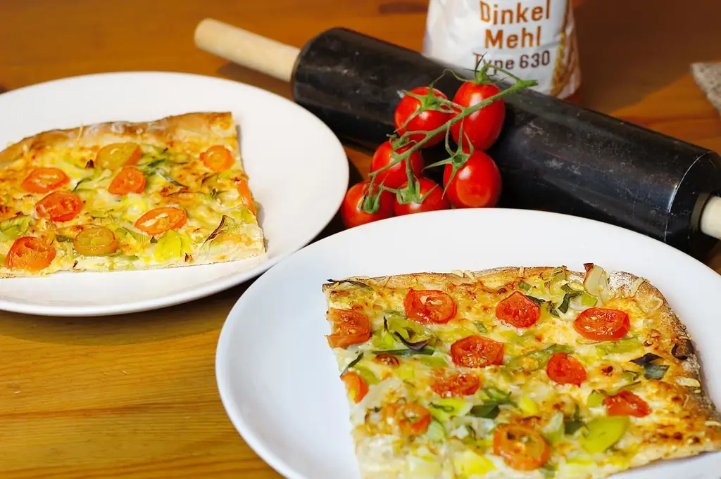 Flammkuchen "Вегетарианская"