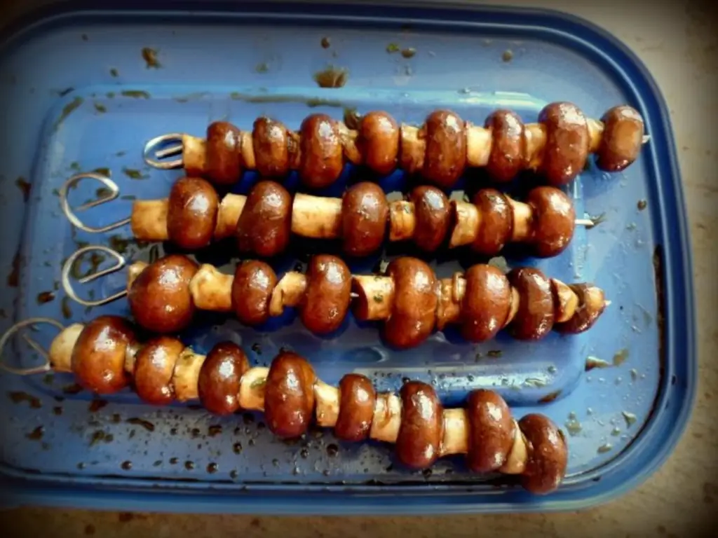 Маринованные шампиньоны для гриля