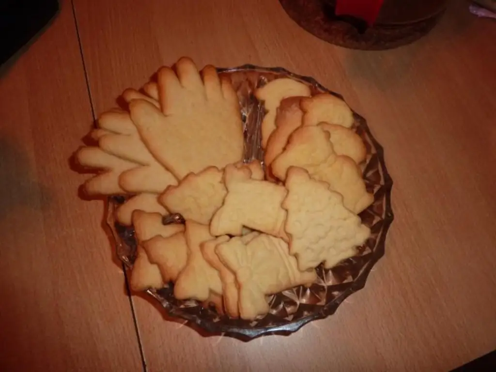 Рождество: легкое масляное печенье