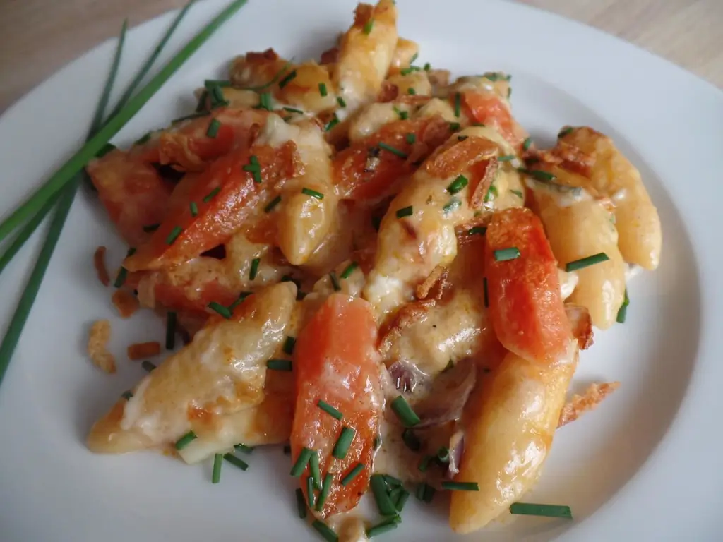Лапша запеченная