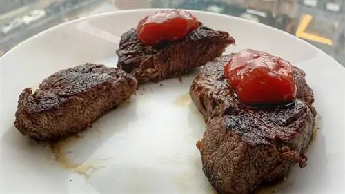 Стейк с кетчупом Стейк с кетчупом