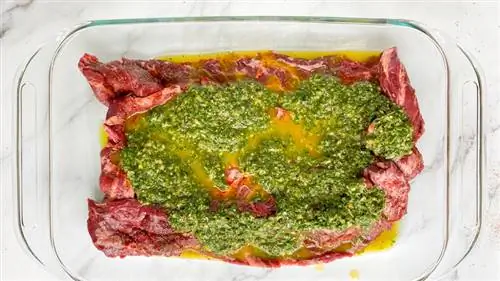 стейк с травяным маринадом