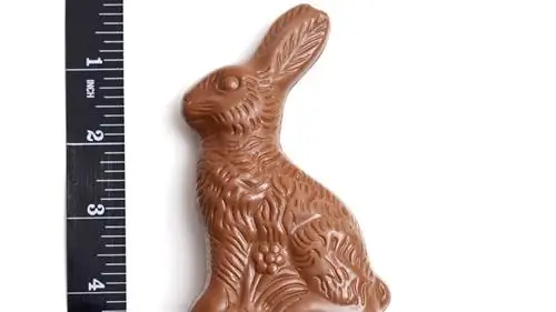 шоколадный кролик и линейка