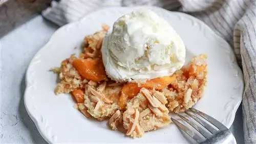 Рецепт пирога с персиками