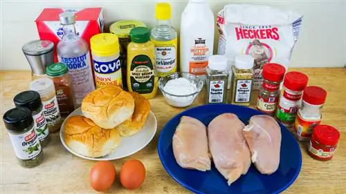 ингредиенты Куриный сэндвич KFC