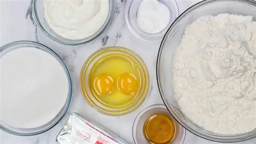 ингредиенты сметанного сахарного печенья