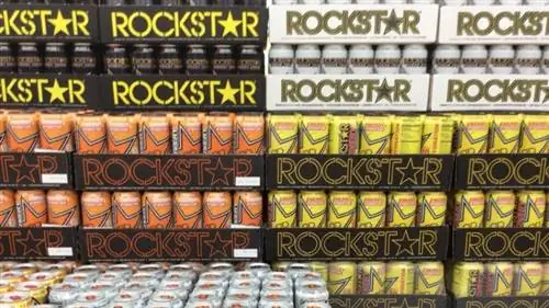 Разнообразие кейсов Rockstar Energy в магазине