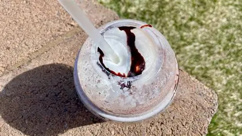 s'mores шейк вид сверху s'mores шейк вид сверху