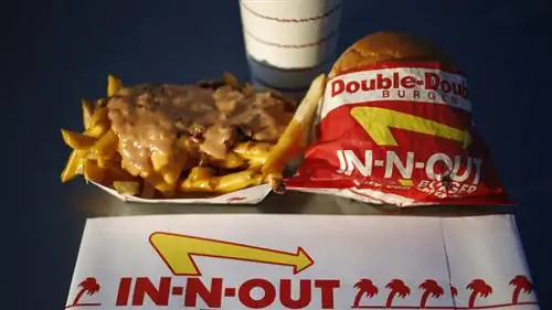 in-n-out бургер фри в зверином стиле