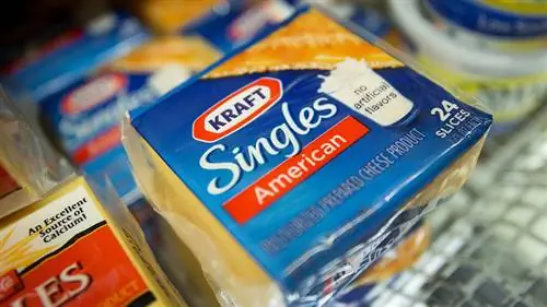 упаковка американского сыра Kraft Singles