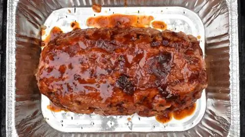 глазированный острый мясной рулет на гриле