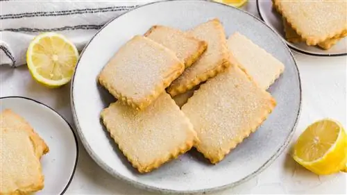 Простой рецепт песочного печенья с лимоном