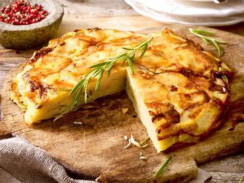 Картофельный пирог с горным сыром