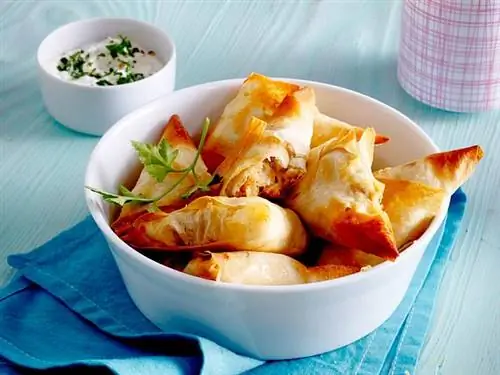 Самосы с куриным карри