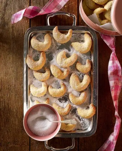 Ванильные полумесяцы с миндалем