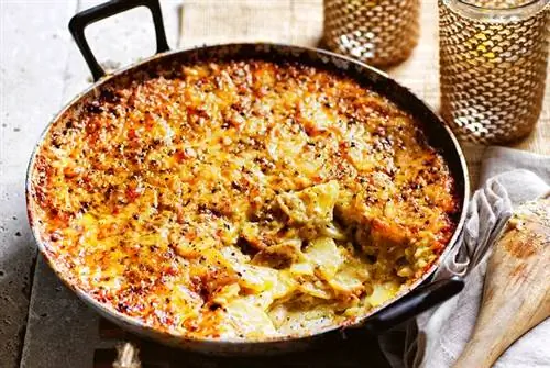 Мой любимый гратен с сыром и орегано