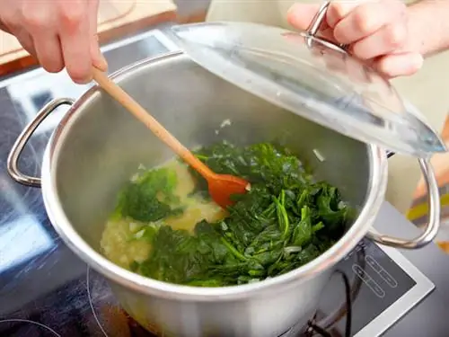 готовить шпинат