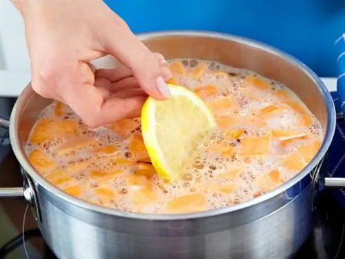 Отварить сладкий картофель