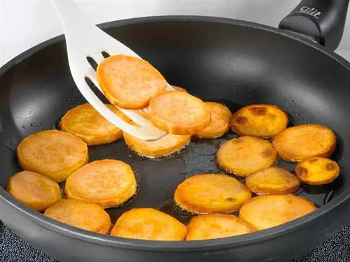 Жареный сладкий картофель