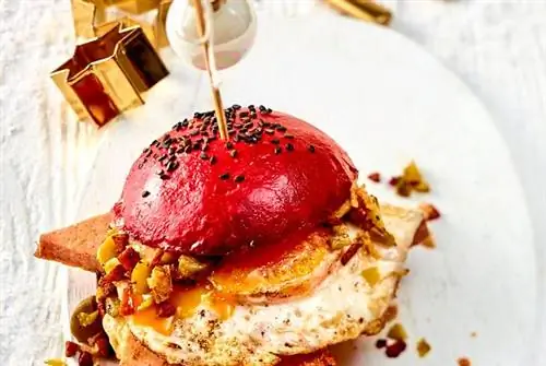 Красные булочки для бургеров